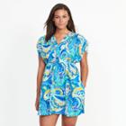 Ralph Lauren Lauren Woman Paisley-print Cotton Cover-up Blue