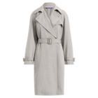 Ralph Lauren Jayne Wool Trench Dove Grey Melange