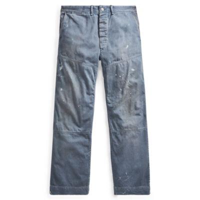 Ralph Lauren Cotton Twill Work Pant Summit Blue
