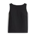 Ralph Lauren Striped-panel Jersey Top Polo Black