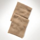 Polo Ralph Lauren Rib-knit Cashmere Scarf New Camel Melange