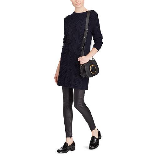 Polo Ralph Lauren Aran-knit Wool Sweater Dress