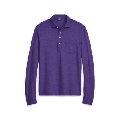 Ralph Lauren Featherweight Mesh Shirt Saranac Purple Heather