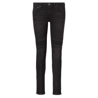 Ralph Lauren Tompkins Skinny Moto Jean Black