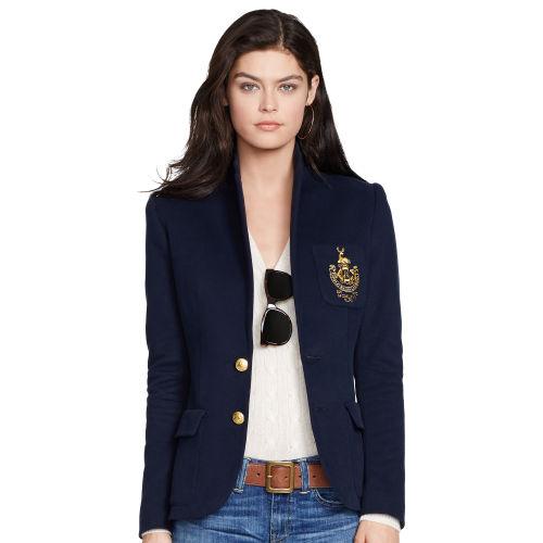 Polo Ralph Lauren Custom-fit Fleece Blazer Aviator Navy