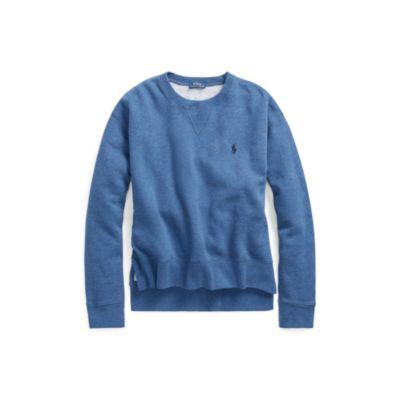 Ralph Lauren Fleece Crewneck Sweatshirt Blue Heather