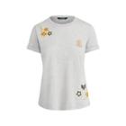 Ralph Lauren Embellished Jersey T-shirt Pearl Grey Heather