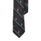 Ralph Lauren Striped Silk Narrow Club Tie Navy/green