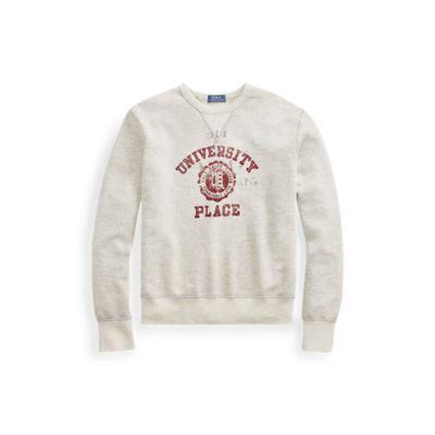 Ralph Lauren Cotton-blend-fleece Sweatshirt Stadium Pepper Heather