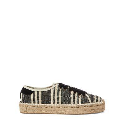 Ralph Lauren Lizzy Mesh Espadrille Sneaker Blk/nat