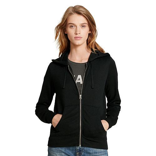 Ralph Lauren Denim & Supply French Terry Hoodie Polo Black