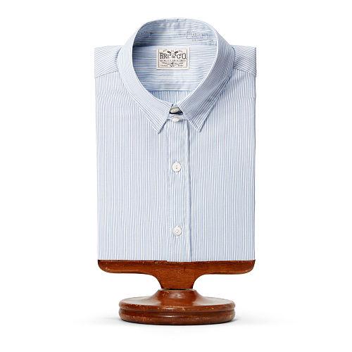 Ralph Lauren Rrl Eli Cotton Dress Shirt Rl 860 Blue White