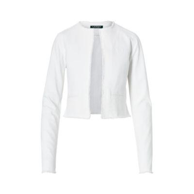 Ralph Lauren Frayed Denim Jacket White Mp