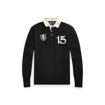 Ralph Lauren Classic Fit Cotton Rugby Shirt Polo Black