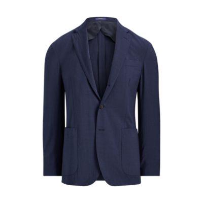 Ralph Lauren Morgan Seersucker Suit Jacket Navy And Black