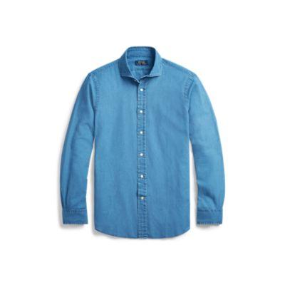 Ralph Lauren Classic Fit Indigo Twill Shirt Light Indigo