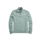 Ralph Lauren Estate-rib Half-zip Pullover Light Teal Heather