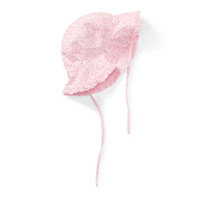 Ralph Lauren Eyelet Cotton Bucket Hat Hint Of Pink 12-24m