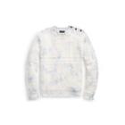Ralph Lauren Indigo Aran Cotton Sweater Washed Indigo