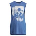 Ralph Lauren Denim & Supply Cotton Jersey Graphic Tank Fairfax Blue