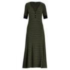 Ralph Lauren Cotton Fit-and-flare Dress Admiral Green/black