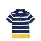 Ralph Lauren Striped Cotton Mesh Polo Shirt Freshwater Multi 3m