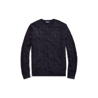 Ralph Lauren Cable-knit Cotton Sweater Hunter Navy