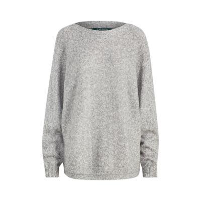 Ralph Lauren Cotton-blend Dolman Sweater Sterling Grey