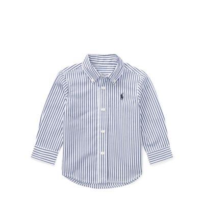 Ralph Lauren Blake Striped Cotton Shirt Navy/white 6m