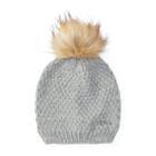 Ralph Lauren Lauren Faux-fur Pom-pom Hat Fawn Grey Heather