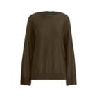 Ralph Lauren Silk-blend Dolman Sweater Deep Forest Green