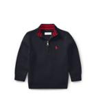 Ralph Lauren Cotton Half-zip Sweater Hunter Navy 3m