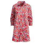 Ralph Lauren Lauren Paisley Cotton Sleep Shirt Red Paisley