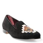 Ralph Lauren Collis Beaded Suede Slipper
