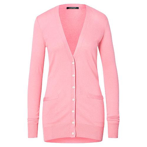 Ralph Lauren Lauren Cotton-blend Cardigan Peace Rose