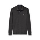 Ralph Lauren Custom Slim Fit Mesh Polo Black Marl Heather