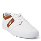 Polo Ralph Lauren Halmore Ii Canvas Sneaker White/new Snuff
