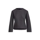 Ralph Lauren Boxy Wool-blend Top Onyx Heather