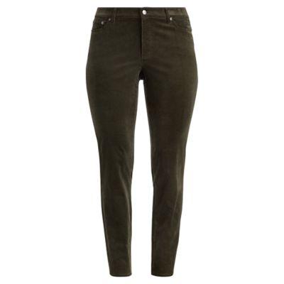 Ralph Lauren Premier Straight Curvy Jean Deep Forest Green