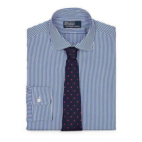 Polo Ralph Lauren Regent Striped Dress Shirt Royal/white