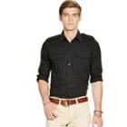 Polo Ralph Lauren Slim-fit Twill Utility Shirt Dark Carbon Grey