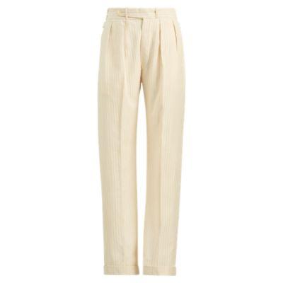 Ralph Lauren Clifton Striped Straight Pant Manila/rosewood