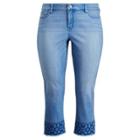 Ralph Lauren Premier Straight Crop Jean Indigo Mosaic Wash