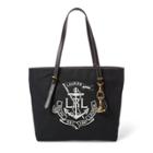 Ralph Lauren Lrl Medium Canvas Tote Black