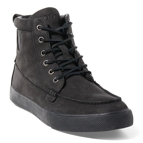 Polo Ralph Lauren Tavis Suede High-top Sneaker Black
