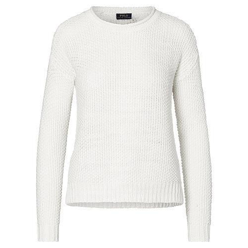 Polo Ralph Lauren Boxy Cotton-and-linen Sweater White