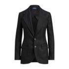 Ralph Lauren Linen 2-button Blazer Polo Black