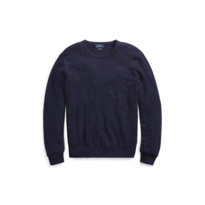 Ralph Lauren Washable Cashmere Sweater Medieval Blue Heather