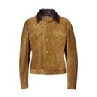 Ralph Lauren Skyler Suede Jacket Wheat