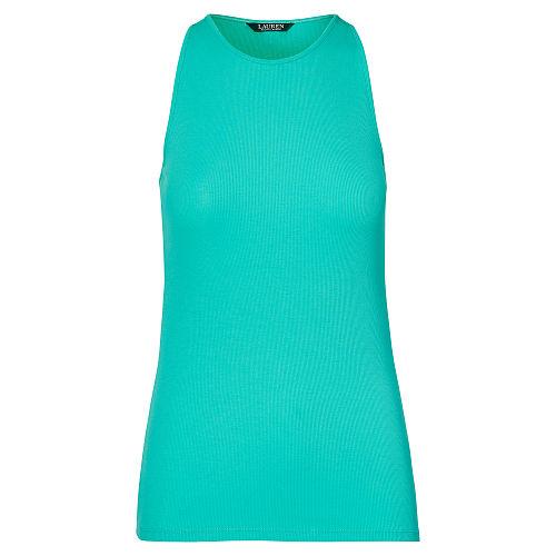 Ralph Lauren Lauren Slim Stretch Cotton Tank Tropic Turquoise
